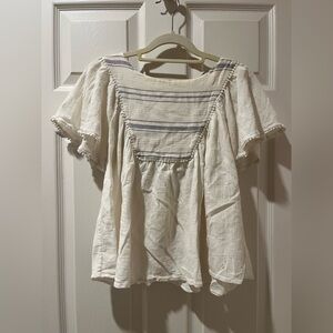 Tory burch cotton short sleeve top